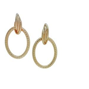 Saks Fifth Avenue Made Italy Women's 14K Yellow Gold Doorknocker Drop Earrings